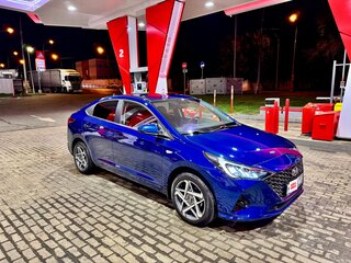 2022 Hyundai Solaris II Рестайлинг, синий, 1700000 рублей, вид 4