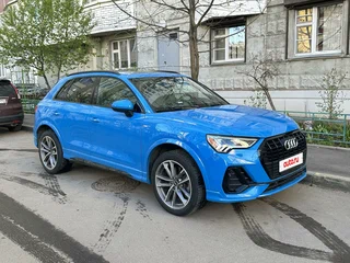 2021 Audi Q3 45 TFSI II (F3), голубой, 3700000 рублей, вид 2