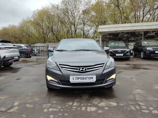 2016 Hyundai Solaris I Рестайлинг, серый, 639000 рублей, вид 4