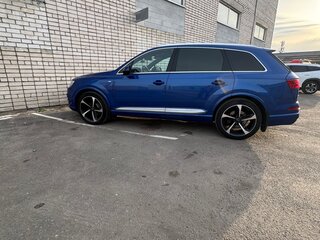 2016 Audi Q7 II (4M), синий, 3750000 рублей, вид 4