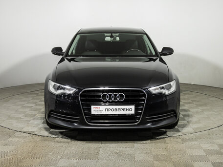 2013 Audi A6 IV (C7), чёрный, 1399700 рублей, вид 2