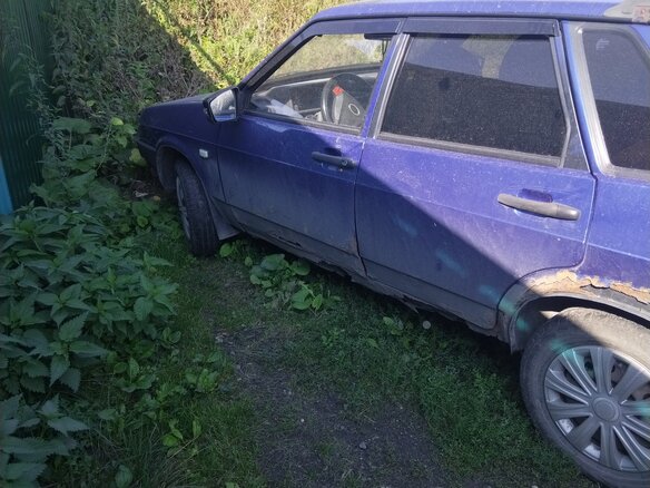 2002 Lada (ВАЗ) 21099, синий, 75000 рублей - вид 1