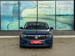 2021 Volkswagen Polo VI, синий, 1370000 рублей, вид 2