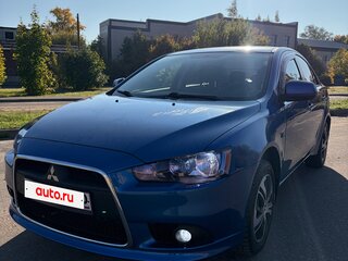 2012 Mitsubishi Lancer X Рестайлинг, синий, 630000 рублей, вид 1
