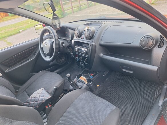 2012 Lada (ВАЗ) Granta I, красный, 345000 рублей - вид 16