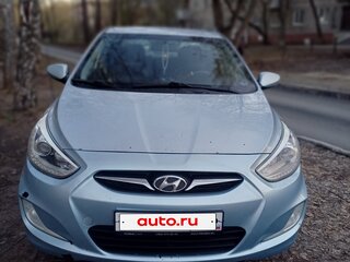 2013 Hyundai Solaris I, голубой, 750000 рублей, вид 1