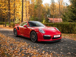 2014 Porsche 911 Turbo S VII (991), красный, 8400000 рублей, вид 1