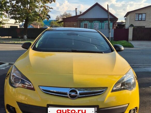 2013 Opel Astra GTC J Рестайлинг, жёлтый, 705000 рублей - вид 7