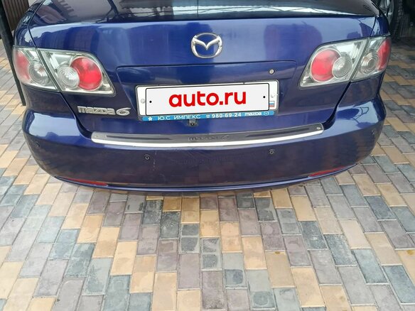 2006 Mazda 6 I (GG) Рестайлинг, синий, 380000 рублей - вид 3