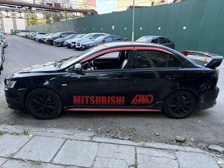 2008 Mitsubishi Lancer X, чёрный, 920000 рублей, вид 3