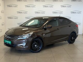 2016 Hyundai Solaris I Рестайлинг, коричневый, 999000 рублей, вид 1