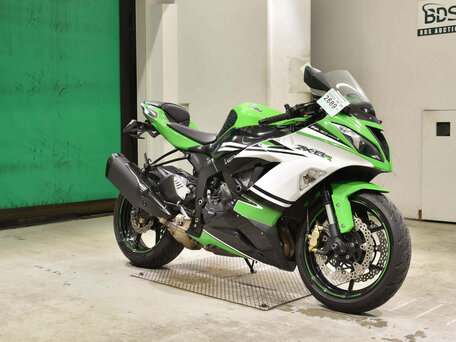 2015 Kawasaki ZX-6R Ninja, зелёный, 725000 рублей, вид 3