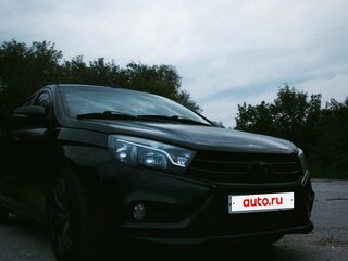 2016 Lada (ВАЗ) Vesta I, чёрный, 650000 рублей, вид 2