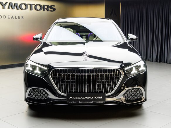 2026 Mercedes-Benz Maybach S-Класс 580 II (Z223) Рестайлинг, чёрный - вид 1