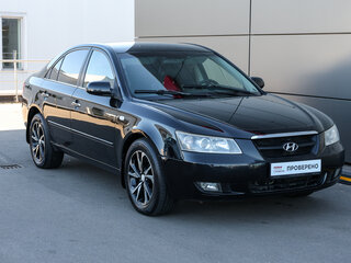 2007 Hyundai Sonata V (NF), чёрный, 498000 рублей, вид 3
