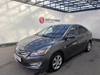 2014 Hyundai Solaris I Рестайлинг, серый, 650000 рублей, вид 1