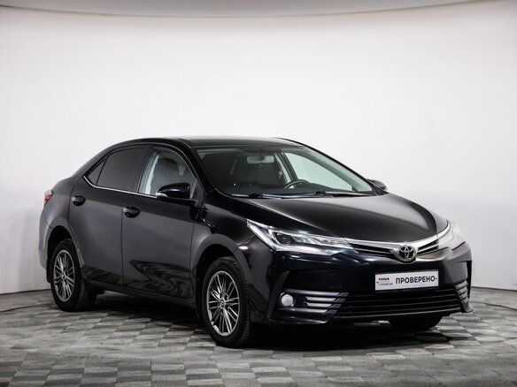 2018 Toyota Corolla XI (E160, E170, E180) Рестайлинг 1, чёрный, 1469777 рублей - вид 2