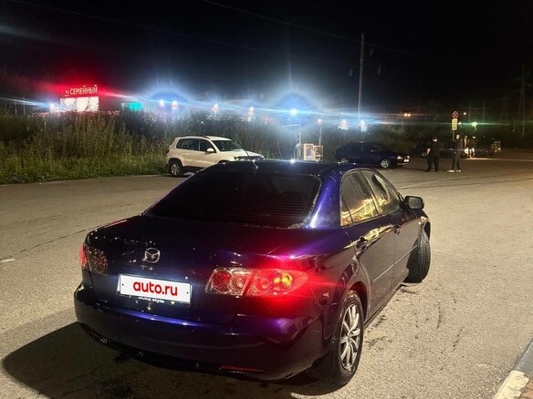 2006 Mazda 6 I (GG) Рестайлинг, синий, 450000 рублей - вид 3