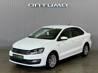 2017 Volkswagen Polo V Рестайлинг, белый, 1237000 рублей, вид 1