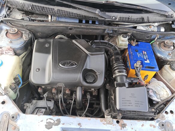 2008 Lada (ВАЗ) Kalina I, серый, 140000 рублей - вид 9