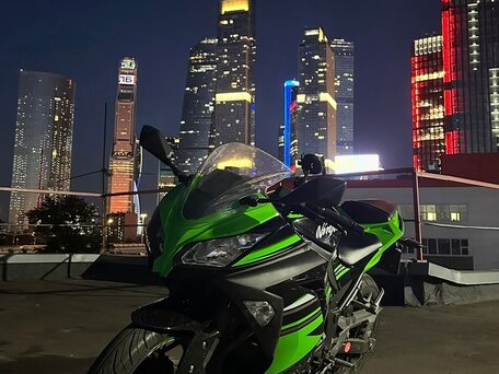 2016 Kawasaki Ninja 300, зелёный, 395000 рублей, вид 2
