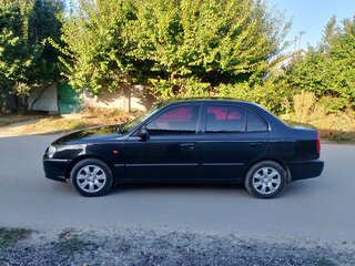2008 Hyundai Accent ТагАЗ II, чёрный, 265000 рублей, вид 5