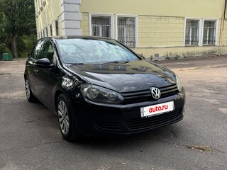 2009 Volkswagen Golf VI, чёрный, 680000 рублей, вид 4
