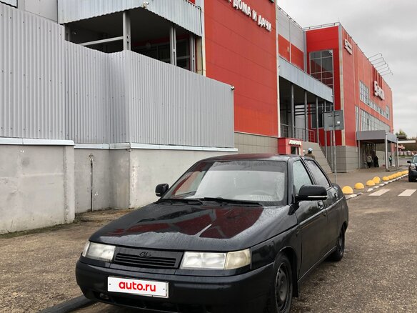 2002 Lada (ВАЗ) 2110, чёрный - вид 1