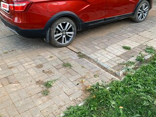 2017 Lada (ВАЗ) Vesta SW Cross I, красный, 1150000 рублей, вид 3