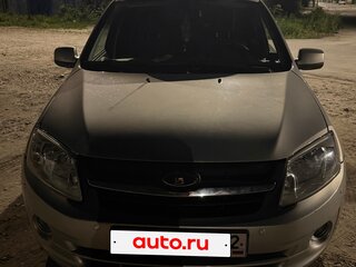 2014 Lada (ВАЗ) Granta I, серебристый, 730000 рублей, вид 2