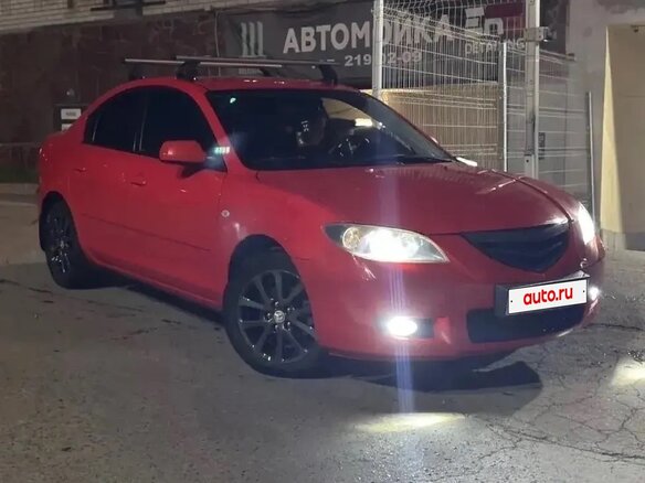 2008 Mazda 3 I (BK) Рестайлинг, красный, 530000 рублей - вид 1