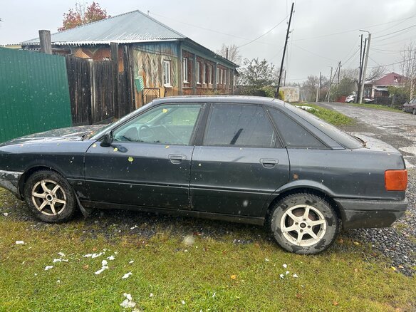 1990 Audi 80 IV (B3), синий, 160000 рублей - вид 3