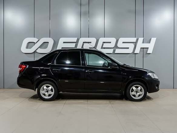 2014 Lada (ВАЗ) Granta I, чёрный, 469000 рублей - вид 4