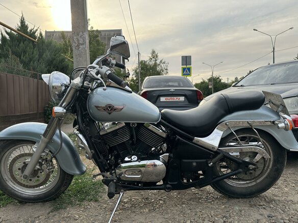 1998 Kawasaki VN400 Vulcan, серый, 350000 рублей - вид 6
