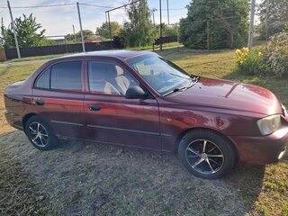 2008 Hyundai Accent ТагАЗ II, красный, 380000 рублей, вид 2