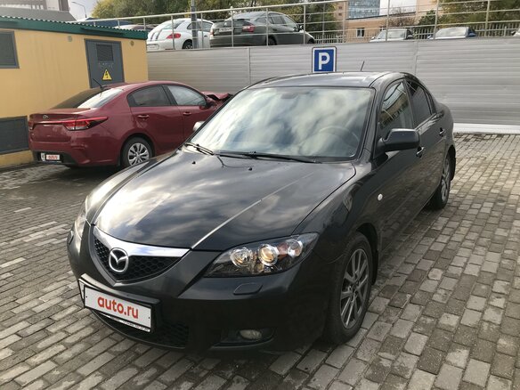 2008 Mazda 3 I (BK) Рестайлинг, чёрный