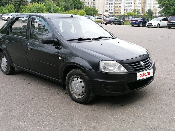2012 Renault Logan I Рестайлинг, чёрный, 400000 рублей