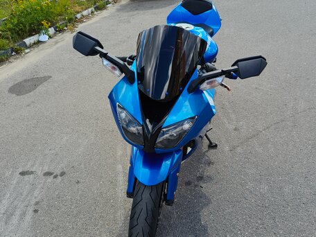 2010 Kawasaki ZX-10R Ninja, синий, 750000 рублей, вид 3