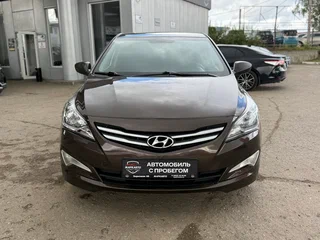 2014 Hyundai Solaris I Рестайлинг, коричневый, 1075000 рублей, вид 3