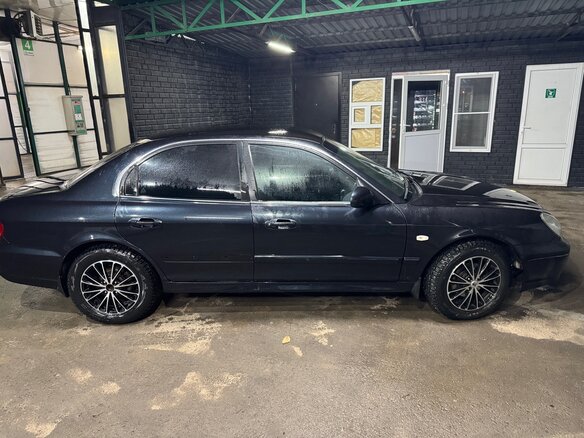 2006 Hyundai Sonata ТагАЗ IV (EF) Рестайлинг, чёрный, 470000 рублей