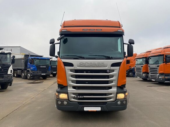 2018 Scania R-Series, оранжевый - вид 1
