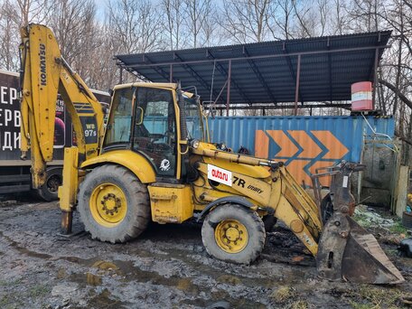 2000 Komatsu WB97R, жёлтый, 2850000 рублей, вид 4