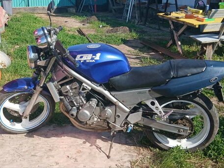 1990 Honda CB 400X, синий, 200000 рублей, вид 2