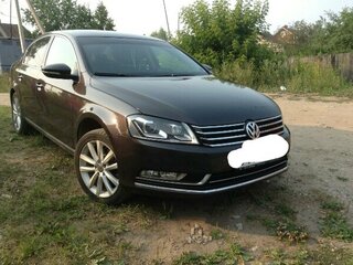 2011 Volkswagen Passat B7, чёрный, 1360000 рублей, вид 3