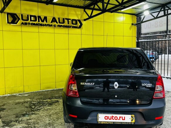 2012 Renault Logan I Рестайлинг, чёрный - вид 5