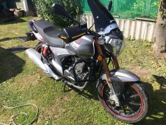 2014 Stels Flame 200, серый, 109000 рублей - вид 1