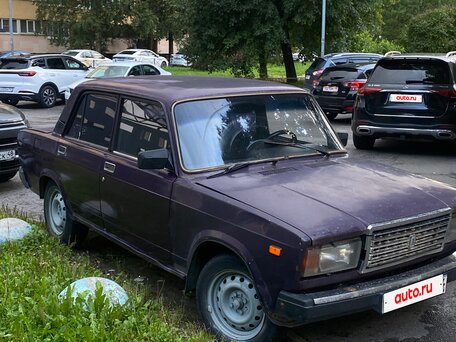 2002 Lada (ВАЗ) 2107, пурпурный, 40000 рублей, вид 2