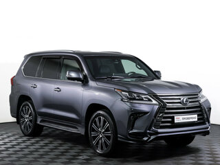 2017 Lexus LX 570 III Рестайлинг 2, серебристый, 9108000 рублей, вид 3