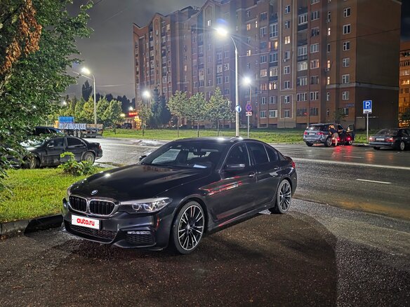 2017 BMW 5 серии 520d VII (G30/G31/G38), чёрный, 2990000 рублей