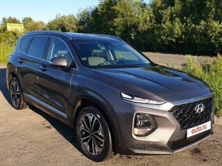 2019 Hyundai Santa Fe IV, серый, 3000000 рублей, вид 4
